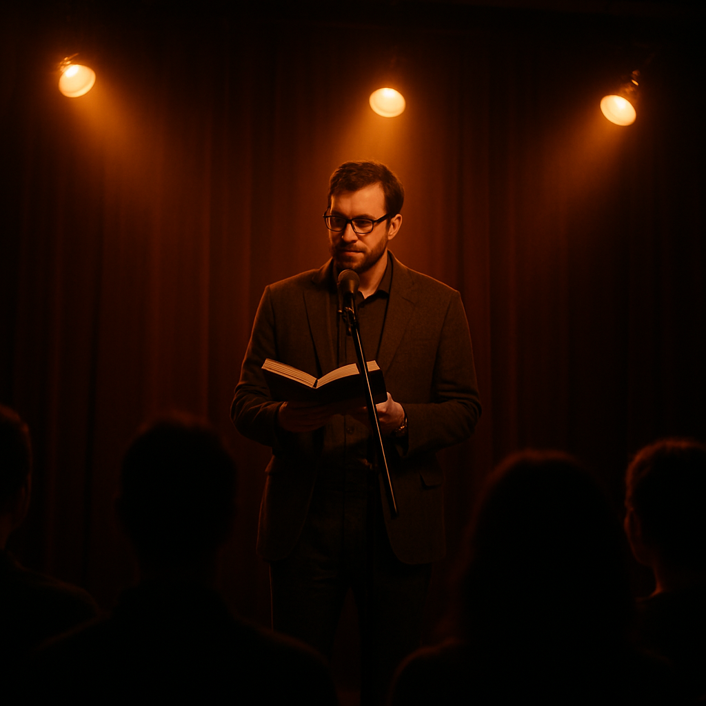 Still from the session: An Evening Reading with Adekola